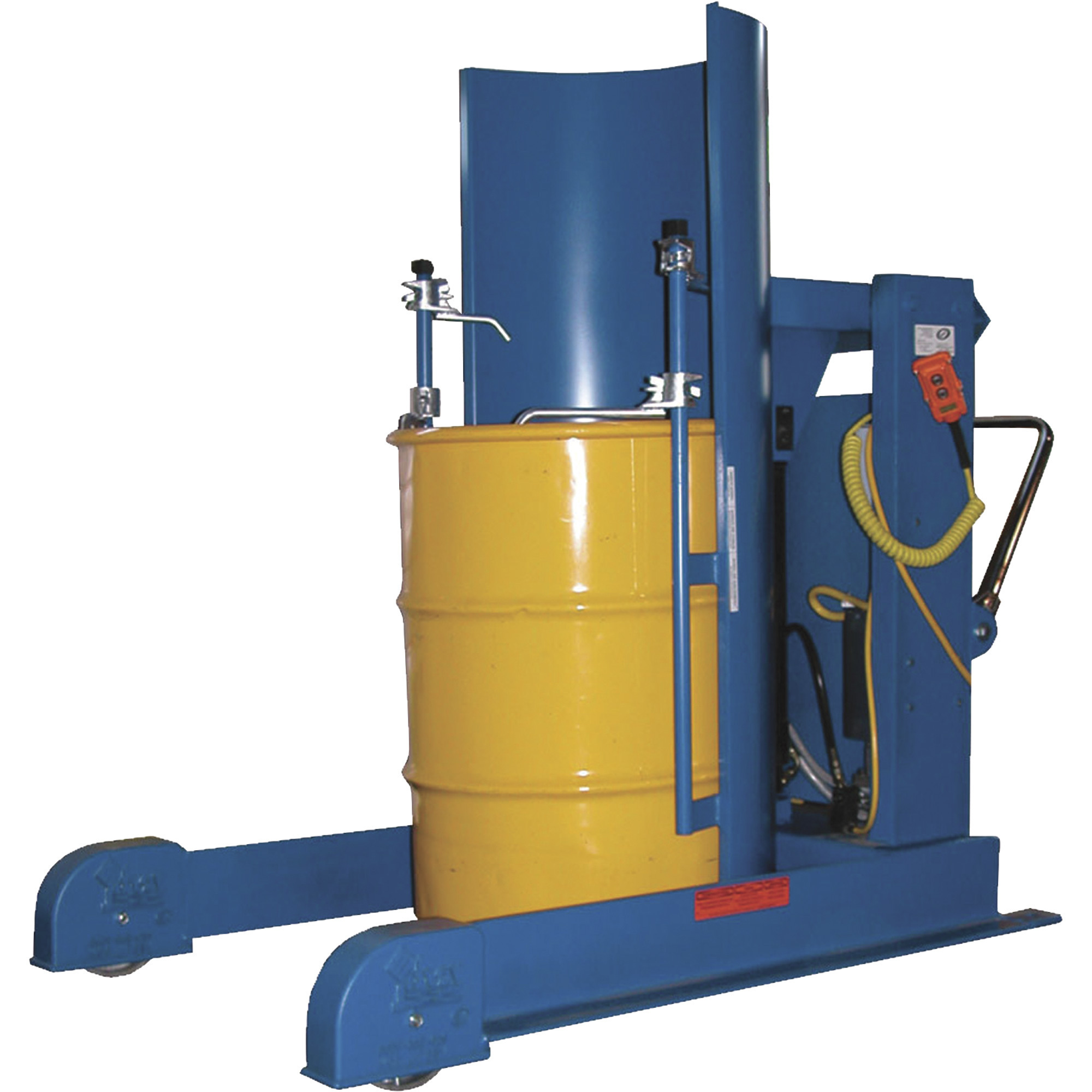Vestil Hydraulic Drum Dumper - Stationary, 1,500-Lb. Capacity, 72in. Dump Height, Model# HDD-72-15-S